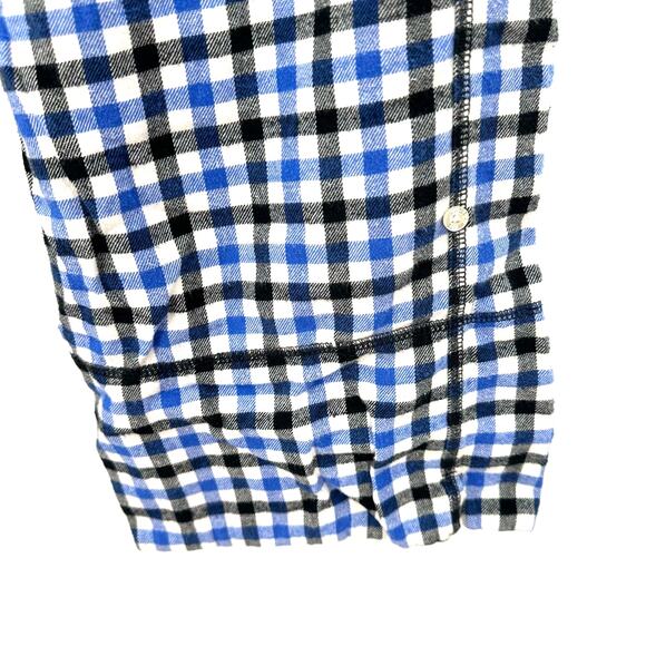 Aerie Size Medium Pajama Pants Blue Black Plaid Drawstring Waist Sleepwear Pjs - Picture 4 of 5